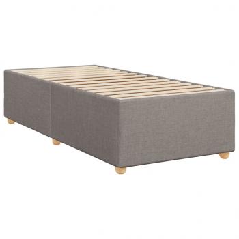 Boxspringbett mit Matratze Taupe 90x190 cm Stoff