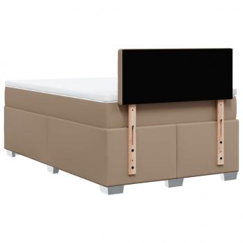 Boxspringbett Matratze Cappuccino-Braun 120x200cm Kunstleder