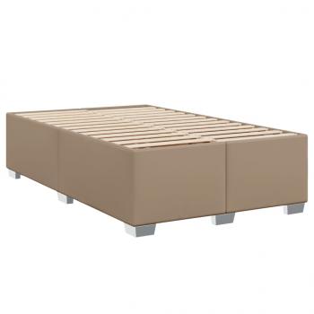 Boxspringbett Matratze Cappuccino-Braun 120x200cm Kunstleder