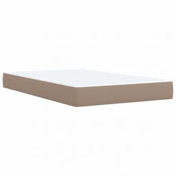 Boxspringbett Matratze Cappuccino-Braun 120x200cm Kunstleder