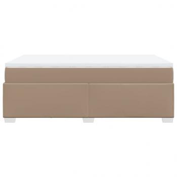 Boxspringbett Matratze Cappuccino-Braun 120x200cm Kunstleder