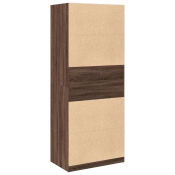 Kleiderschrank Braun Eichen-Optik 80x50x200 cm Holzwerkstoff