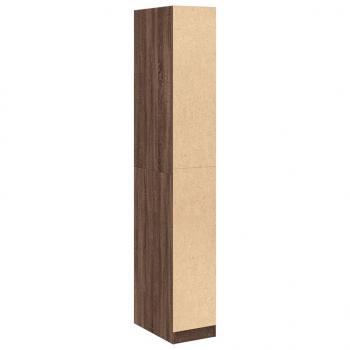 Kleiderschrank Braun Eichen-Optik 30x50x200 cm Holzwerkstoff