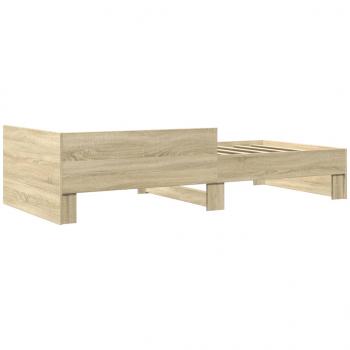 Bettgestell ohne Matratze Sonoma-Eiche 90x200 cm Holzwerkstoff