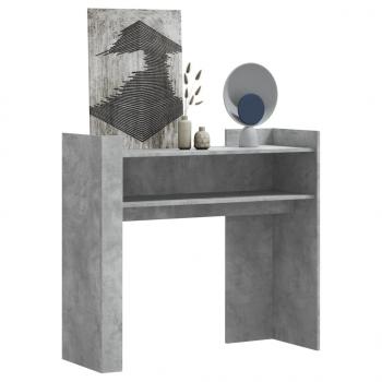 ARDEBO.de - Konsolentisch Betongrau 100x35x90 cm Holzwerkstoff