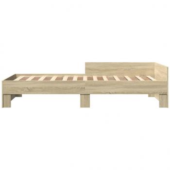 Bettgestell ohne Matratze Sonoma-Eiche 90x190 cm Holzwerkstoff