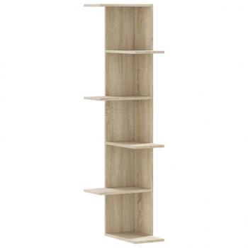 Wand-Eckregal Sonoma-Eiche 36,5x36,5x140 cm Holzwerkstoff