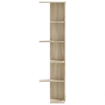 Wand-Eckregal Sonoma-Eiche 36,5x36,5x140 cm Holzwerkstoff