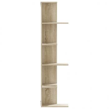 Wand-Eckregal Sonoma-Eiche 36,5x36,5x140 cm Holzwerkstoff