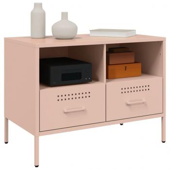 TV-Schrank Rosa 68x39x50,5 cm Stahl