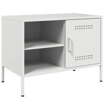 TV-Schrank Weiß 68x39x50,5 cm Stahl