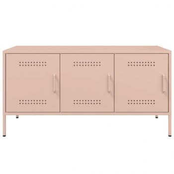 TV-Schrank Rosa 100,5x39x50,5 cm Stahl