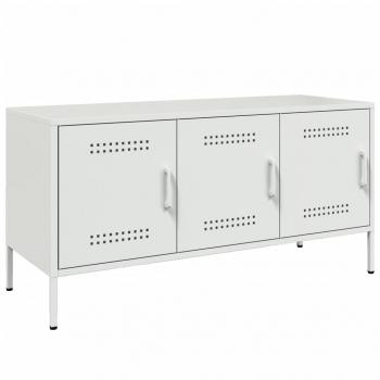 TV-Schrank Weiß 100,5x39x50,5 cm Stahl