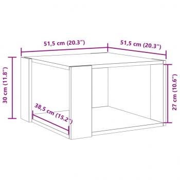 Couchtisch Betongrau 51,5x51,5x30 cm Holzwerkstoff