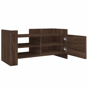 TV-Schrank Braun Eichen-Optik 80x35x40 cm Holzwerkstoff