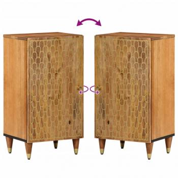 Beistellschrank 40x33x75 cm Massivholz Mango