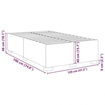 Bettgestell Rosa 120x190 cm Samt