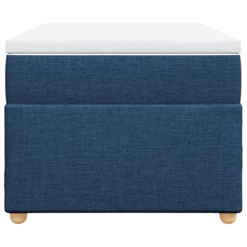 Boxspringbett mit Matratze Blau 90x190 cm Stoff