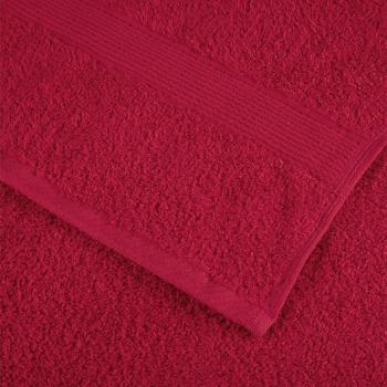 Premium-Handtücher SOLUND 10 Stk. Rot 100x200 cm 600 g/m²