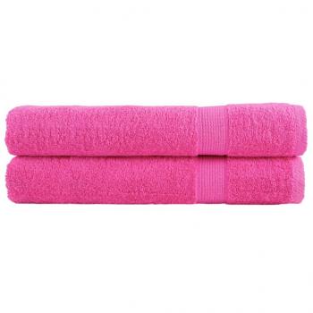 ARDEBO.de - Premium-Handtücher SOLUND 2 Stk. Rosa 100x200 cm 600 g/m²