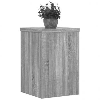 Pflanzenständer 2 Stk. Grau Sonoma 25x25x35 cm Holzwerkstoff