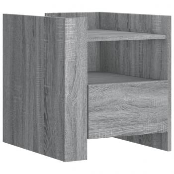 Nachttisch Grau Sonoma 45x50x50 cm Holzwerkstoff