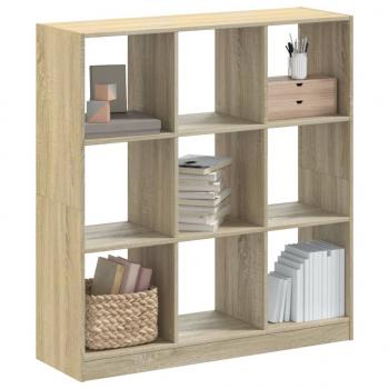 ARDEBO.de - Bücherregal Sonoma-Eiche 102x32x108 cm Holzwerkstoff