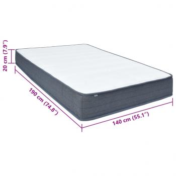 Boxspringmatratze 190x140x20 cm Stoff