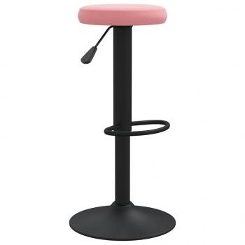 Barhocker 2 Stk. Rosa Samt