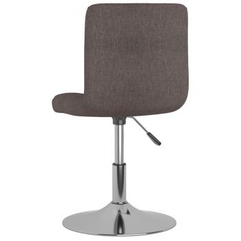 Drehbarer Barhocker Taupe Stoff