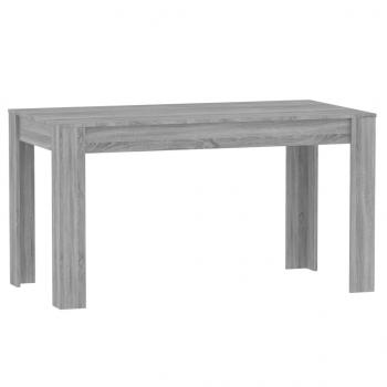 ARDEBO.de - Esstisch Grau Sonoma 140x74,5x76 cm Holzwerkstoff