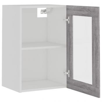 Hängeschrank Glas Grau Sonoma 40x31x60 cm Holzwerkstoff