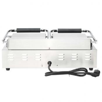 Doppelter Gerillter Panini-Grill 3600 W 57x30,5x20 cm