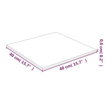 Tischplatte Transparent 40x40 cm Hartglas