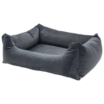 ARDEBO.de - Madison Hundebett Velvet 100x80x25 cm Grau