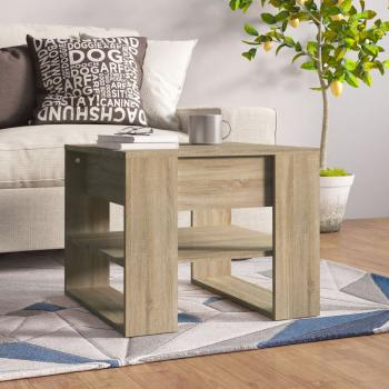 ARDEBO.de - Couchtisch Sonoma-Eiche 55,5x55x45 cm Holzwerkstoff