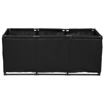 Aufbewahrungsbox Schwarz 105x34,5x45 cm Stoff