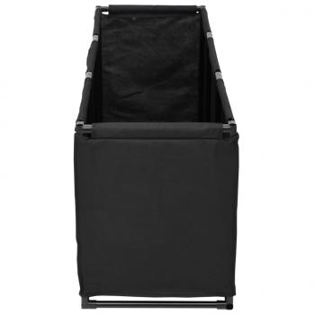 Aufbewahrungsbox Schwarz 105x34,5x45 cm Stoff