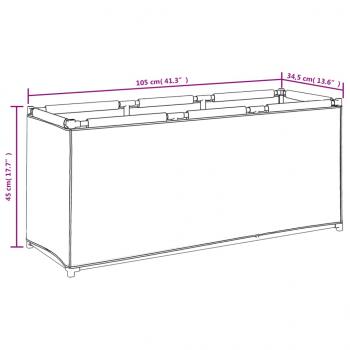 Aufbewahrungsbox Schwarz 105x34,5x45 cm Stoff