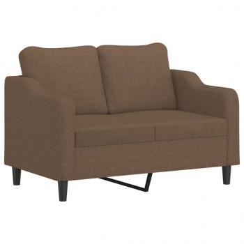 2-Sitzer-Sofa Braun 120 cm Stoff