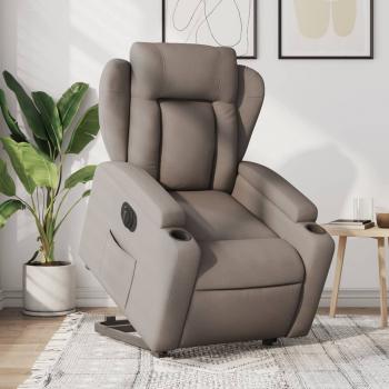 ARDEBO.de - Relaxsessel mit Aufstehhilfe Elektrisch Taupe Stoff