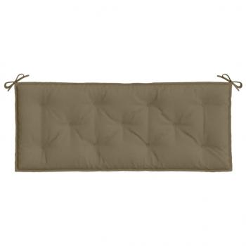 Gartenbank-Auflage Melange Taupe 120x50x7 cm Stoff