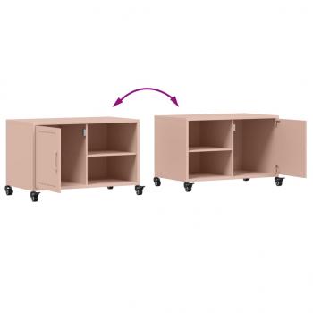 TV-Schrank Rosa 68x39x43,5 cm Stahl