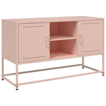 TV-Schrank Rosa 100,5x39x60,5 cm Stahl