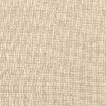 Bettgestell ohne Matratze Creme 120x200 cm Stoff