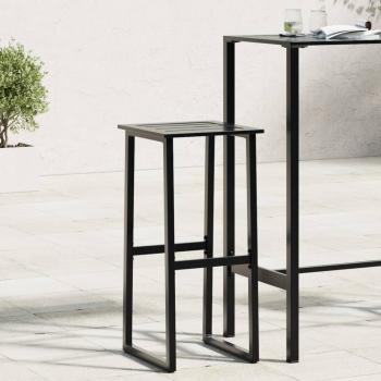 ARDEBO.de - Barhocker 2 Stk. Schwarz 38x38x80 cm Pulverbeschichteter Stahl