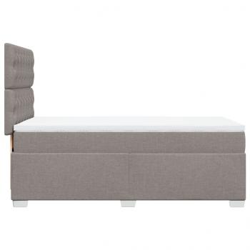 Boxspringbett mit Matratze Taupe 90x190 cm Stoff