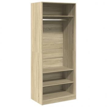 Kleiderschrank Sonoma-Eiche 80x50x200 cm Holzwerkstoff