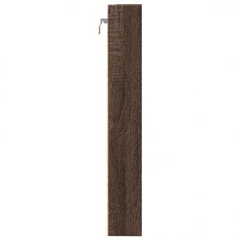 Vitrinenschrank Braun Eichen-Optik 80x8,5x58 cm Holzwerkstoff