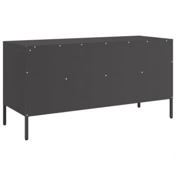 TV-Schrank Schwarz 100,5x39x50,5 cm Stahl